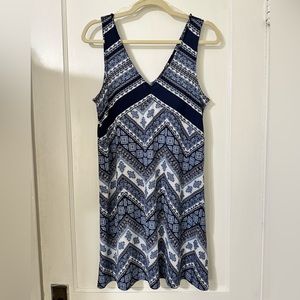 Blue & White Dress